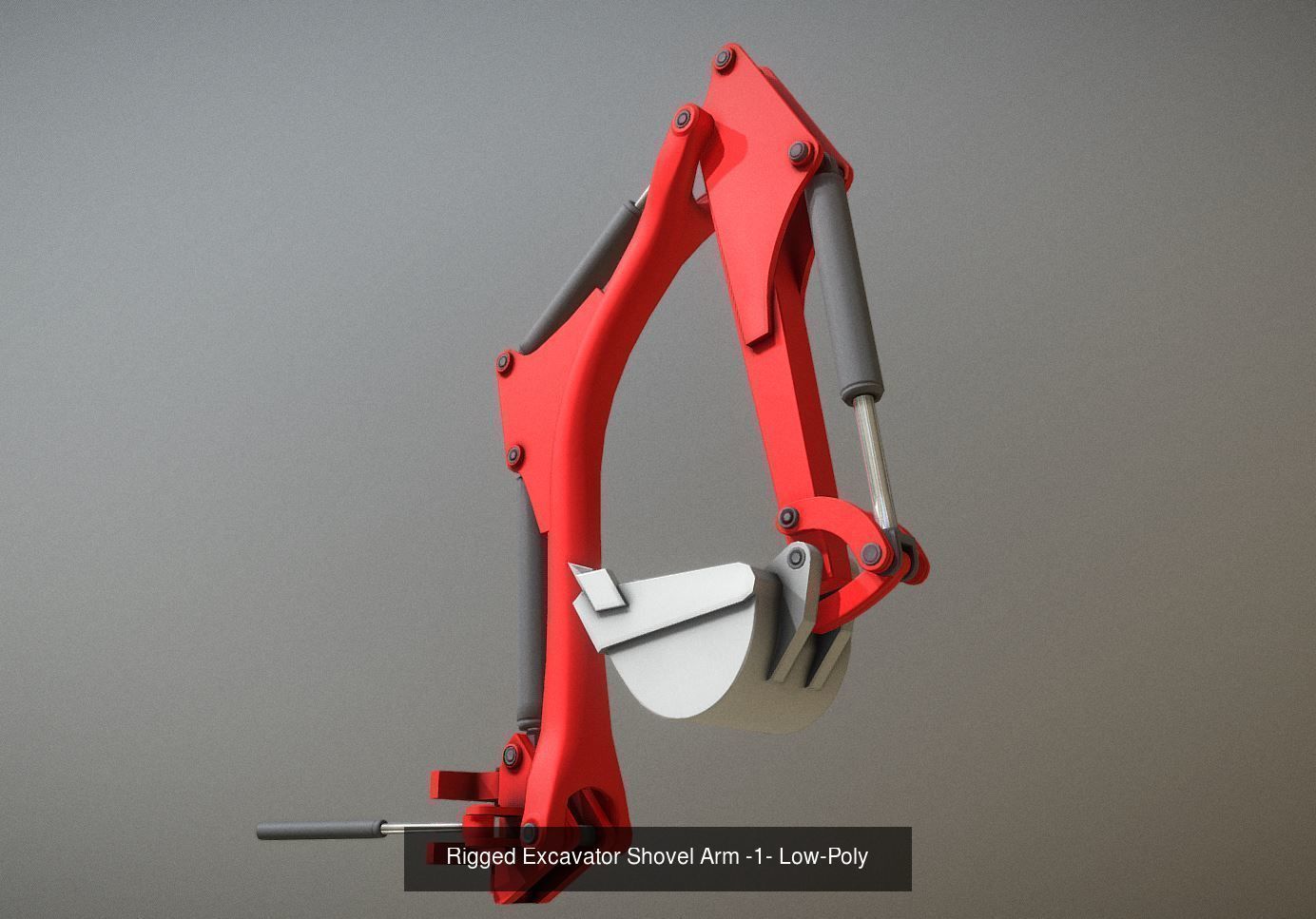 Mini-Excavator and Components  3D Model Collection_26
