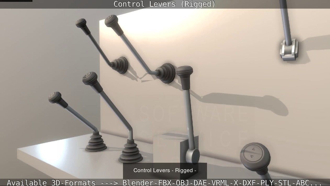 Mini-Excavator and Components  3D Model Collection_24