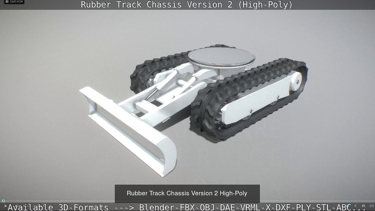 Mini-Excavator and Components  3D Model Collection_23