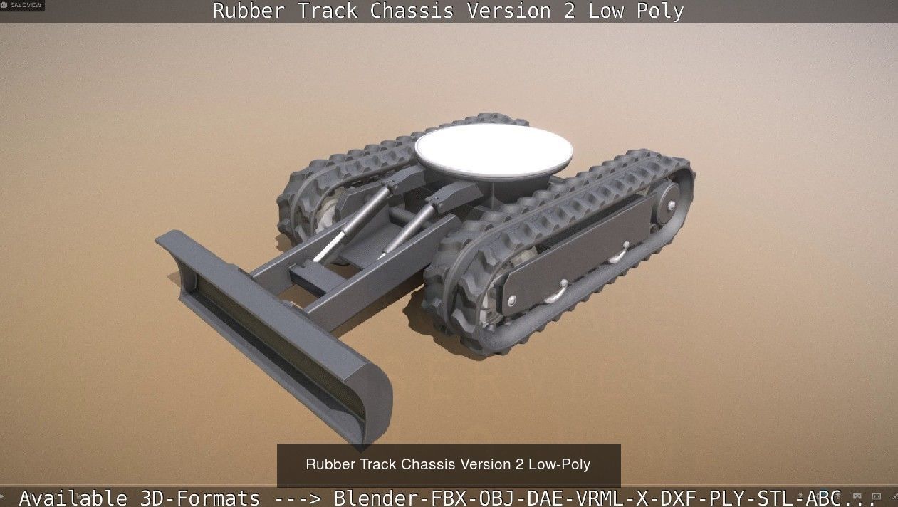 Mini-Excavator and Components  3D Model Collection_22