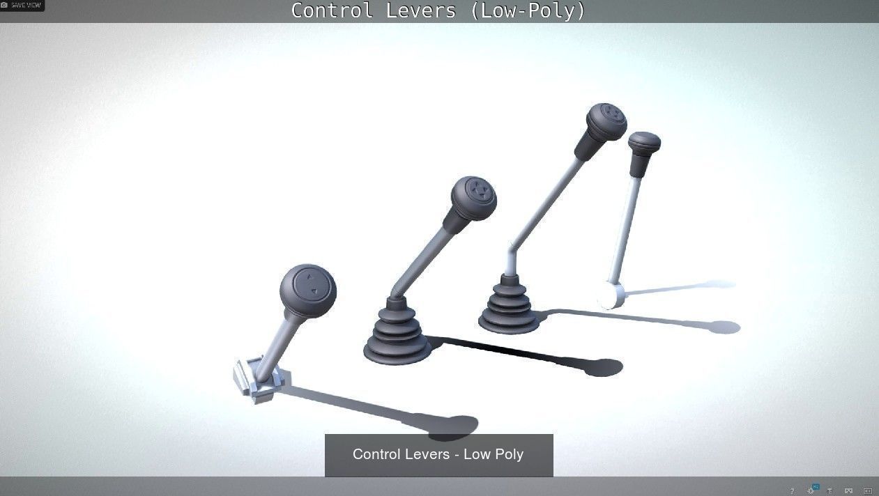 Mini-Excavator and Components  3D Model Collection_21