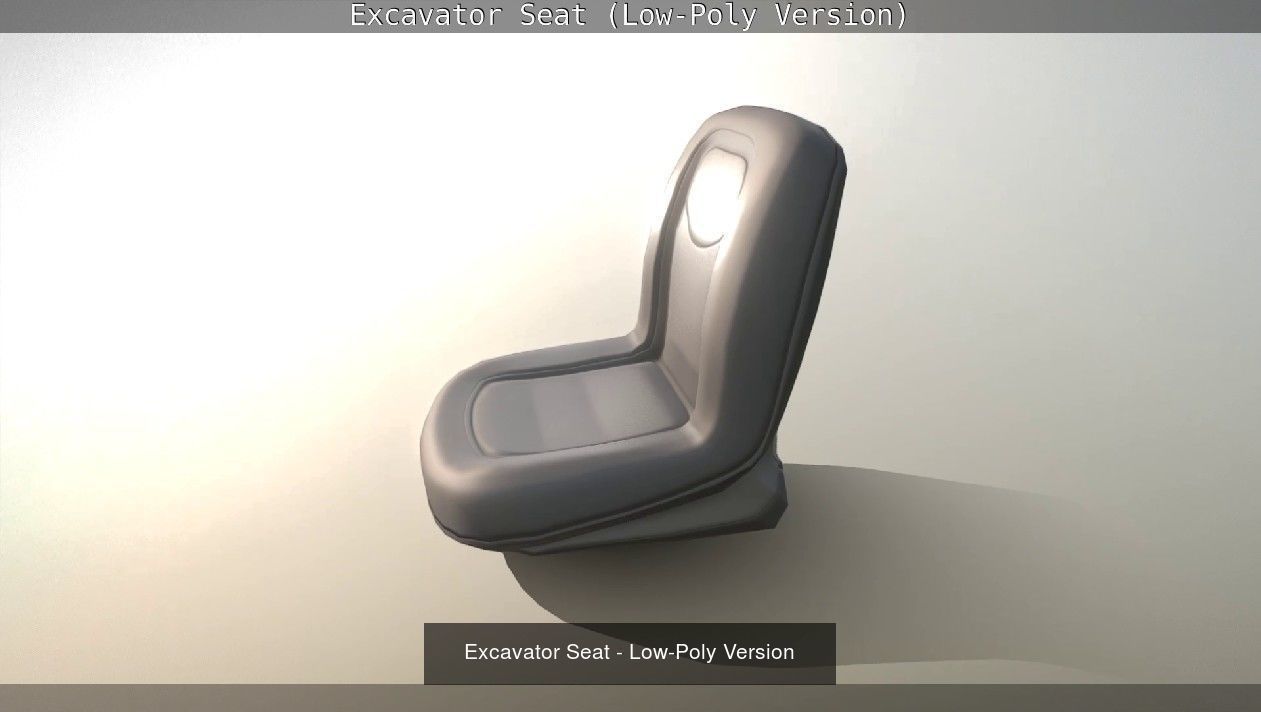 Mini-Excavator and Components  3D Model Collection_19