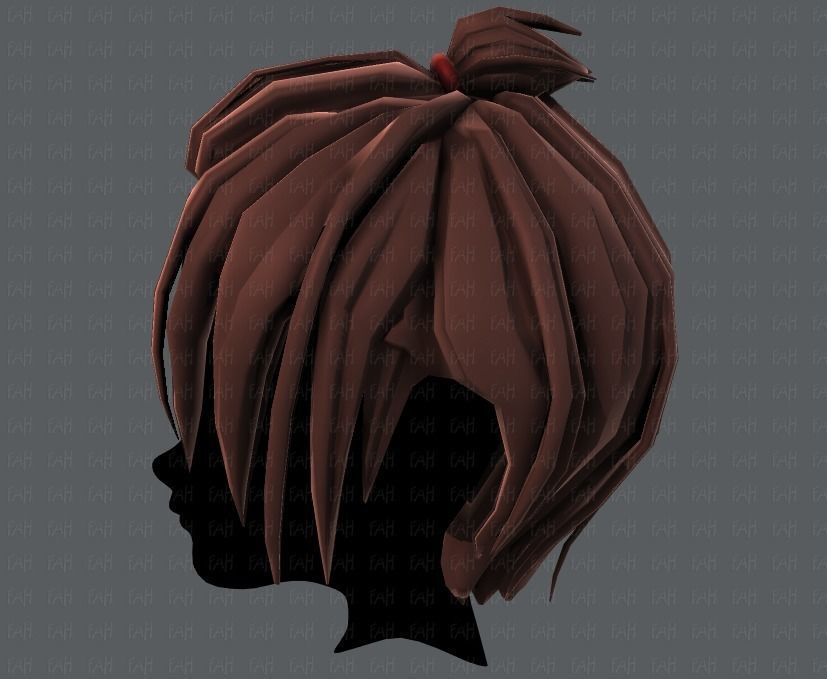 3D Hair style for boy V59 Low-poly 3D model_23