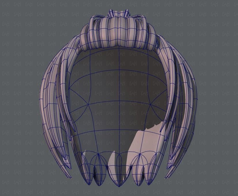 3D Hair style for boy V59 Low-poly 3D model_38