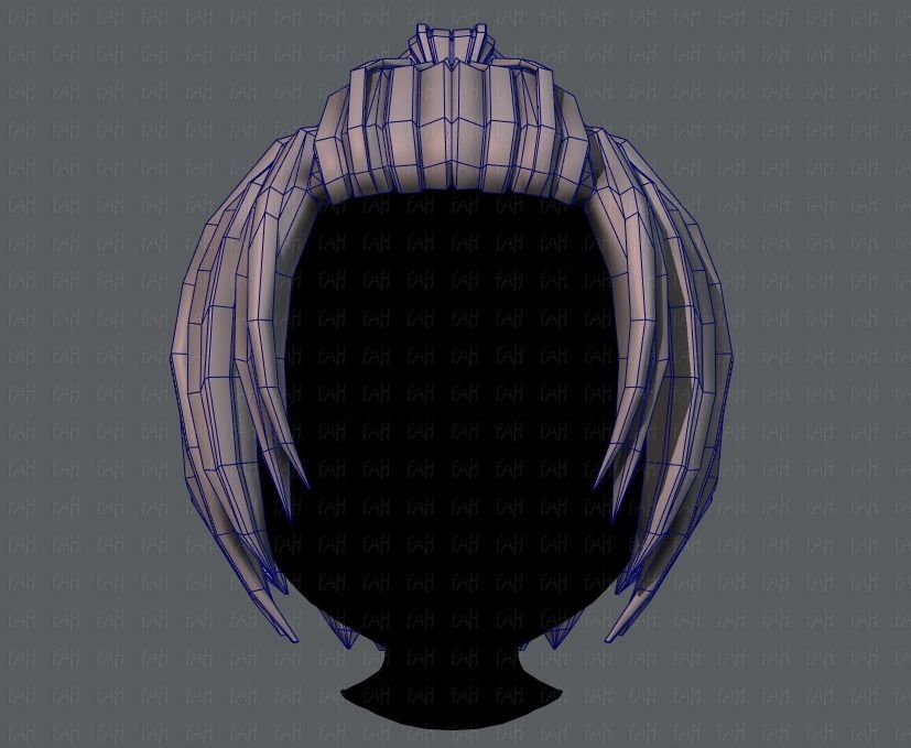 3D Hair style for boy V59 Low-poly 3D model_25