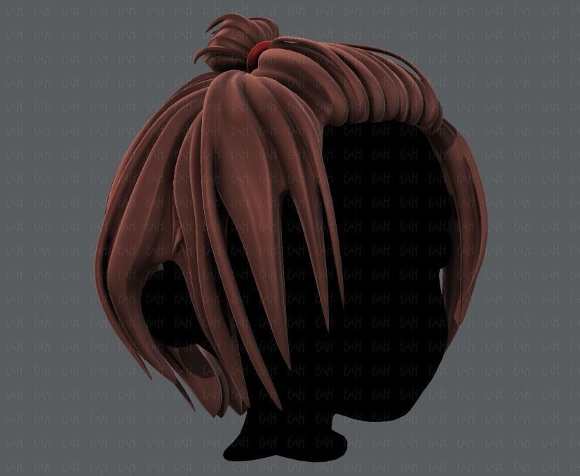 3D Hair style for boy V59 Low-poly 3D model_2