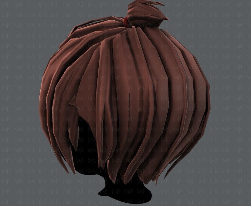 3D Hair style for boy V59 Low-poly 3D model_22