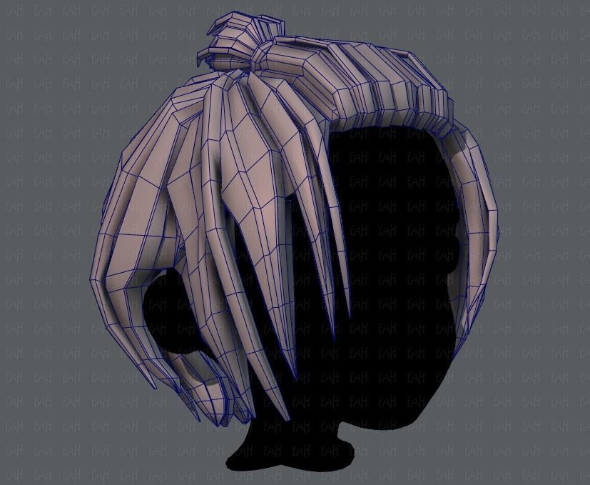 3D Hair style for boy V59 Low-poly 3D model_26