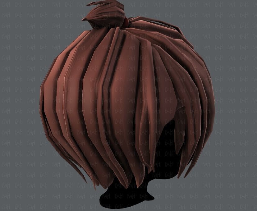 3D Hair style for boy V59 Low-poly 3D model_20