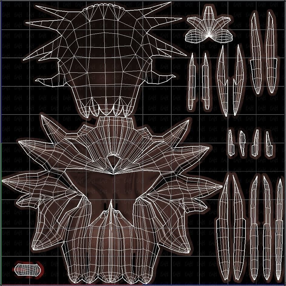 3D Hair style for boy V59 Low-poly 3D model_45