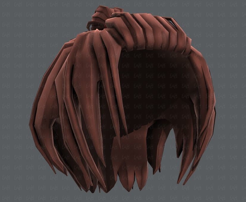 3D Hair style for boy V59 Low-poly 3D model_43