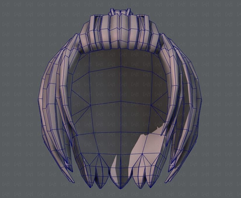 3D Hair style for boy V59 Low-poly 3D model_40