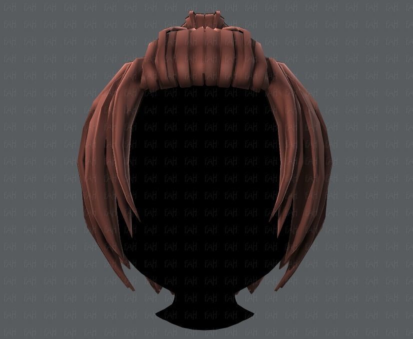 3D Hair style for boy V59 Low-poly 3D model_17