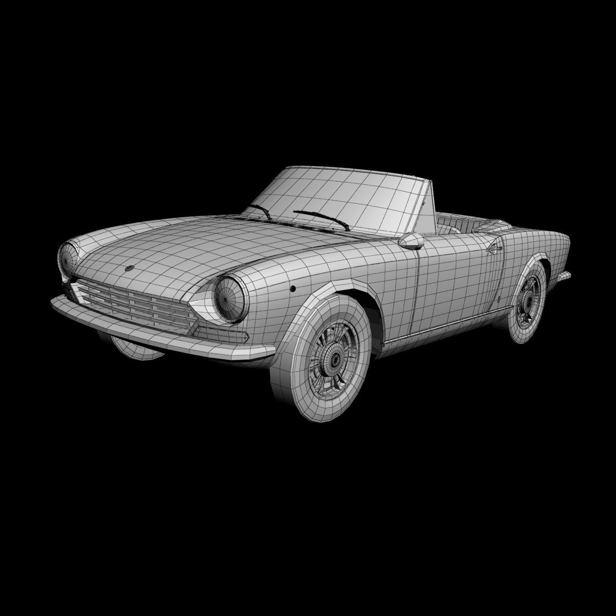 Fiat 124 Spider 3D model_13
