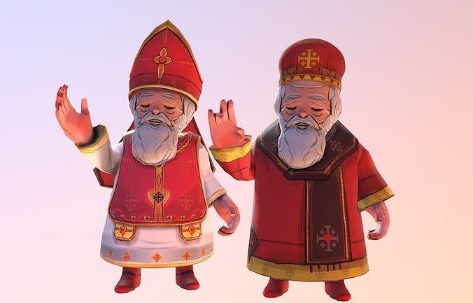 Saint Valentine western eastern Pack Low-poly 3D model
