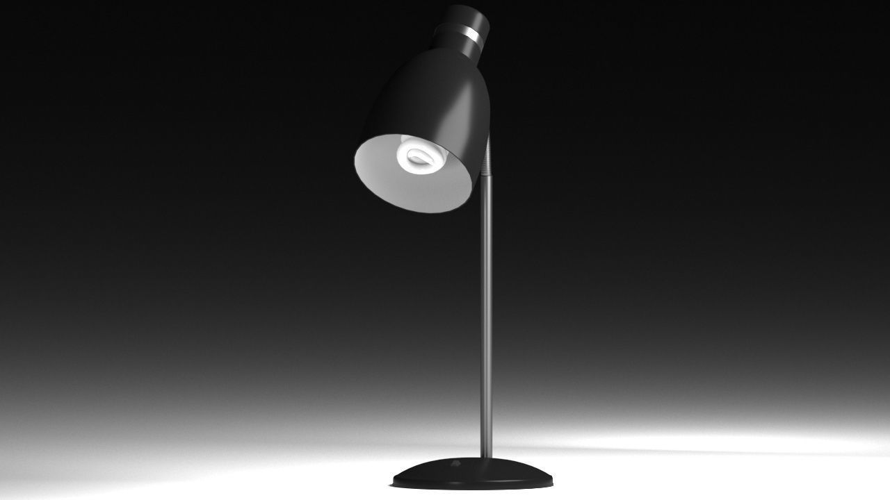 Desk Lamp - Minimalist - Low Poly Option Low-poly 3D model_1