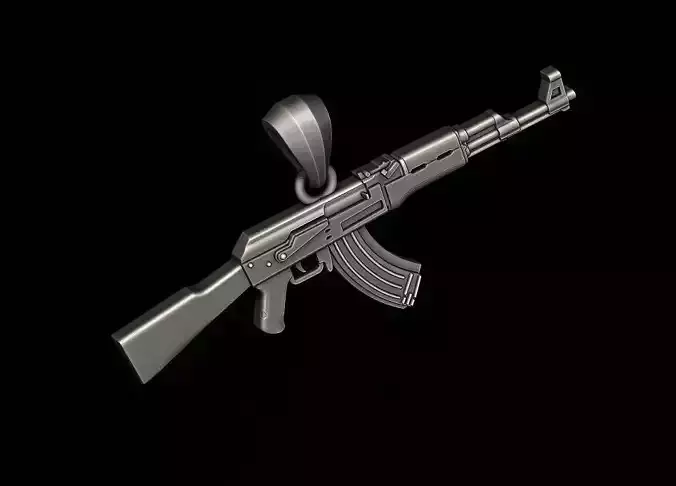 AK 74 gun pendant 3D print model