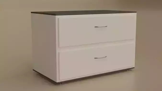 Nightstand two drawer file cabinet