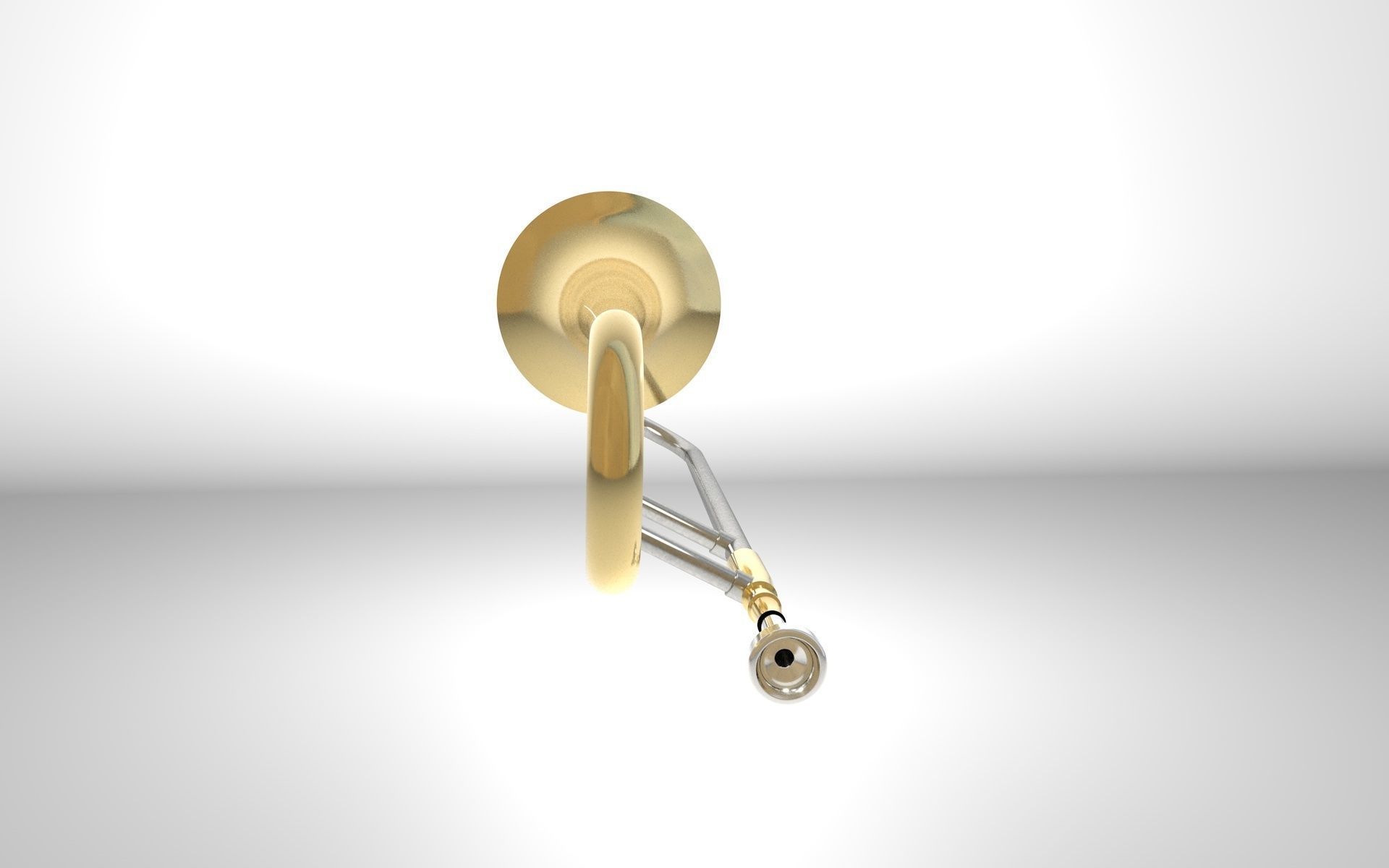 Trombone Brass 3D model_4