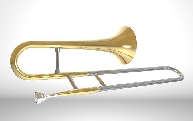 Trombone Brass 3D model