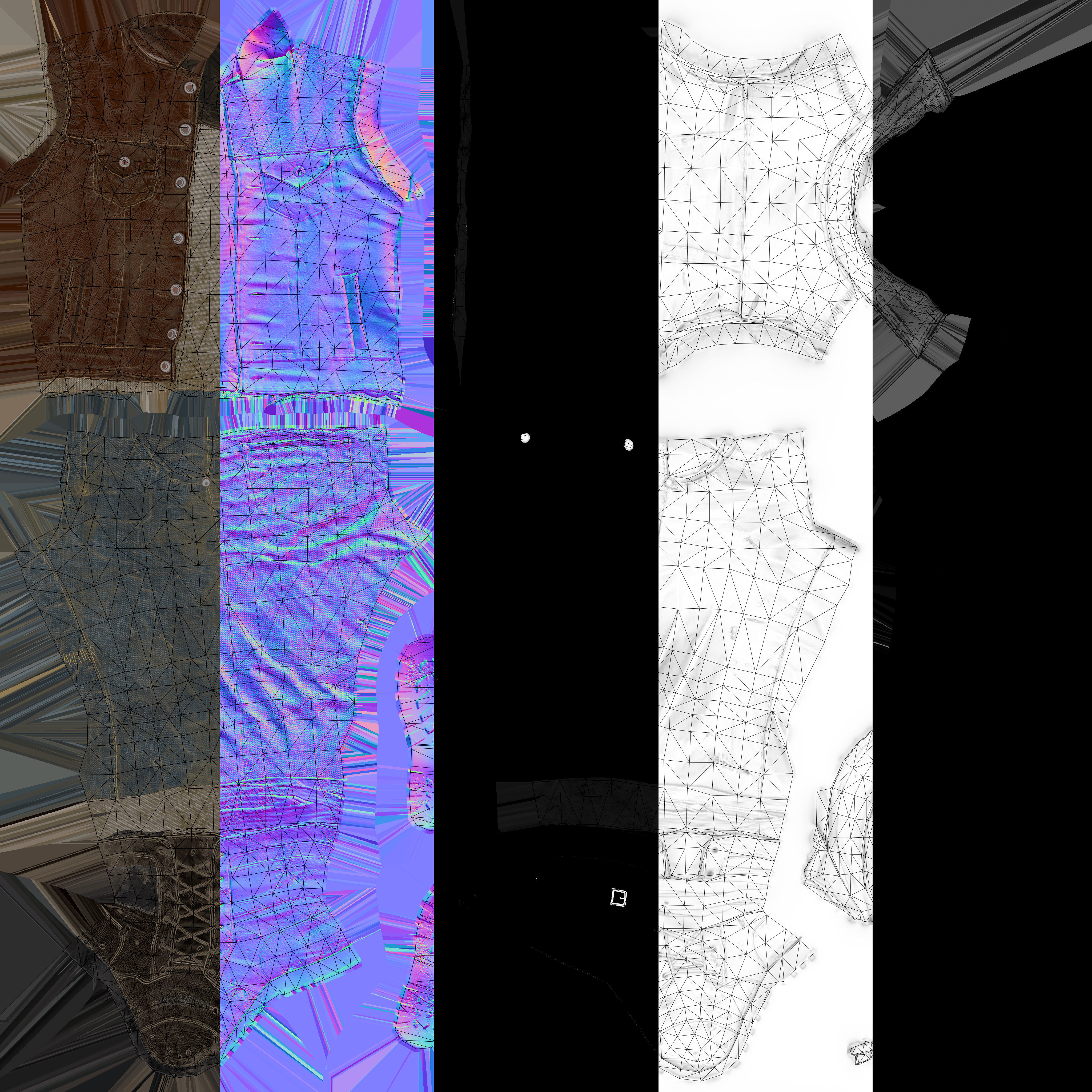 Skull armor 7 Low-poly 3D model_10