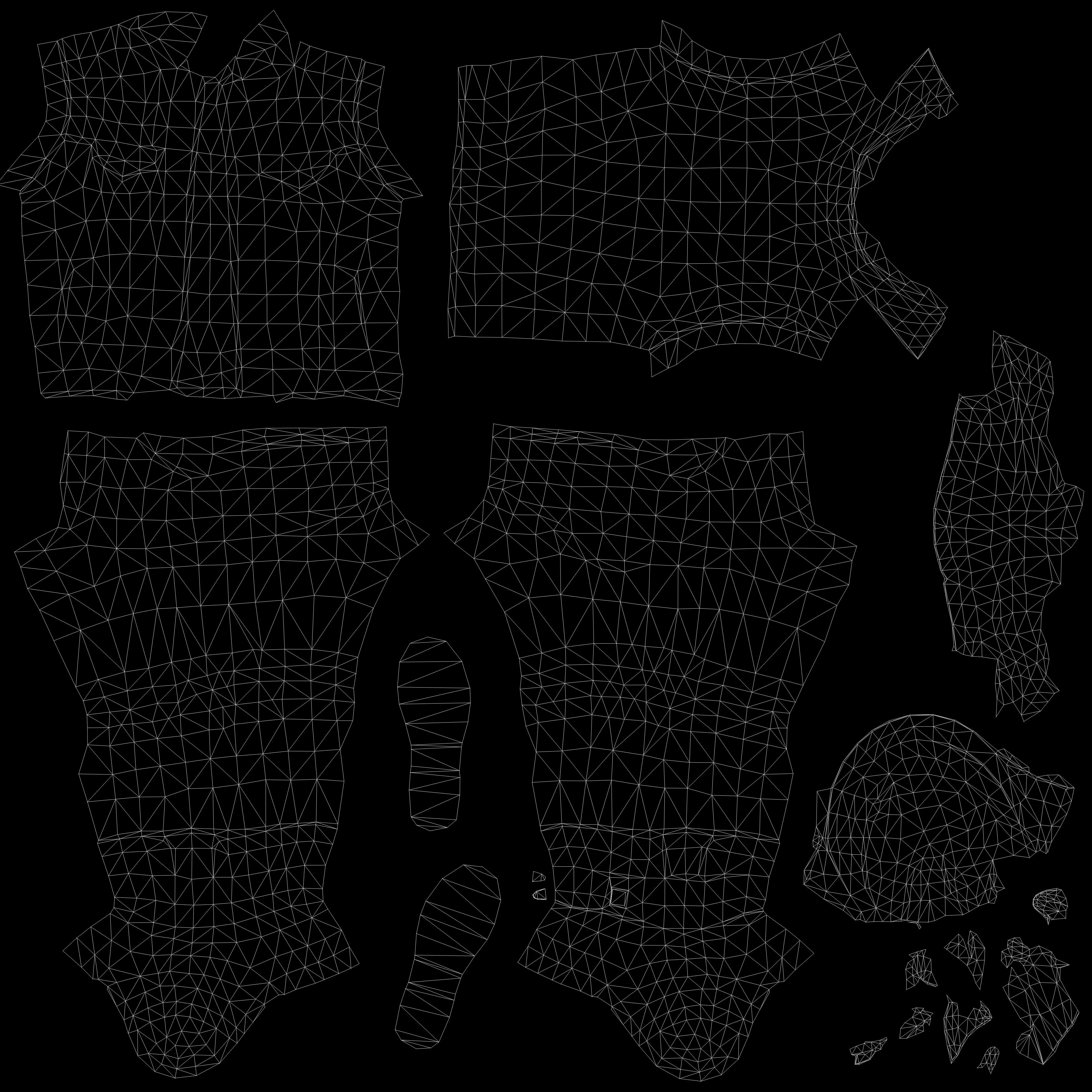 Skull armor 7 Low-poly 3D model_9