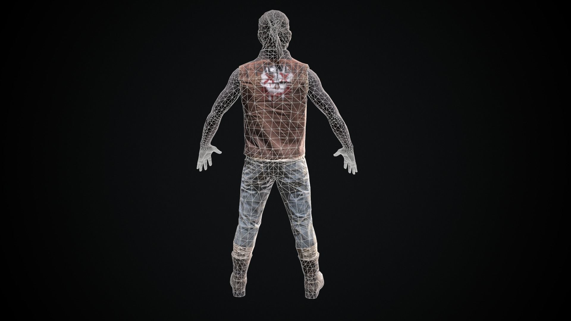 Skull armor 7 Low-poly 3D model_7