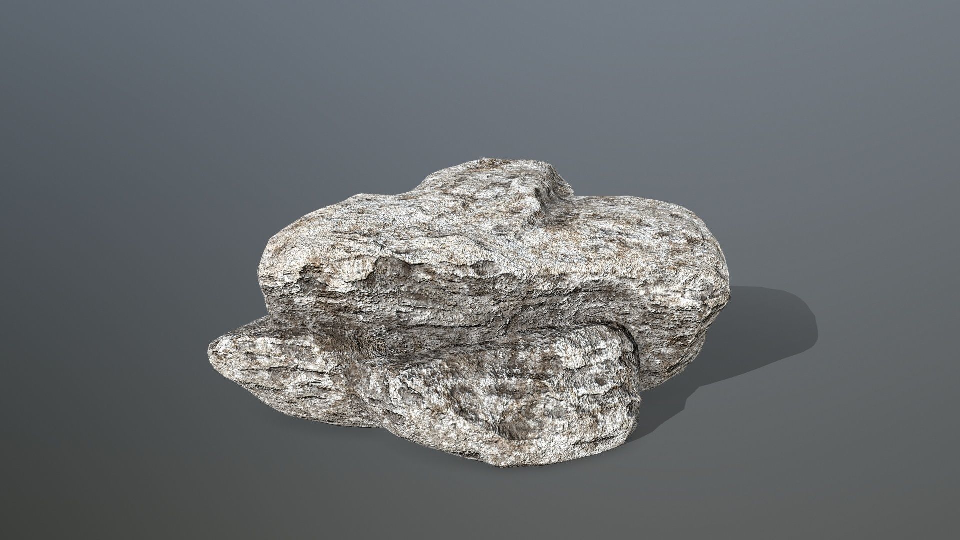 rocks rock Low-poly 3D model_8