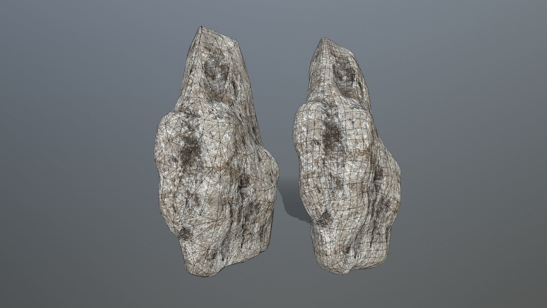 rocks rock Low-poly 3D model_17