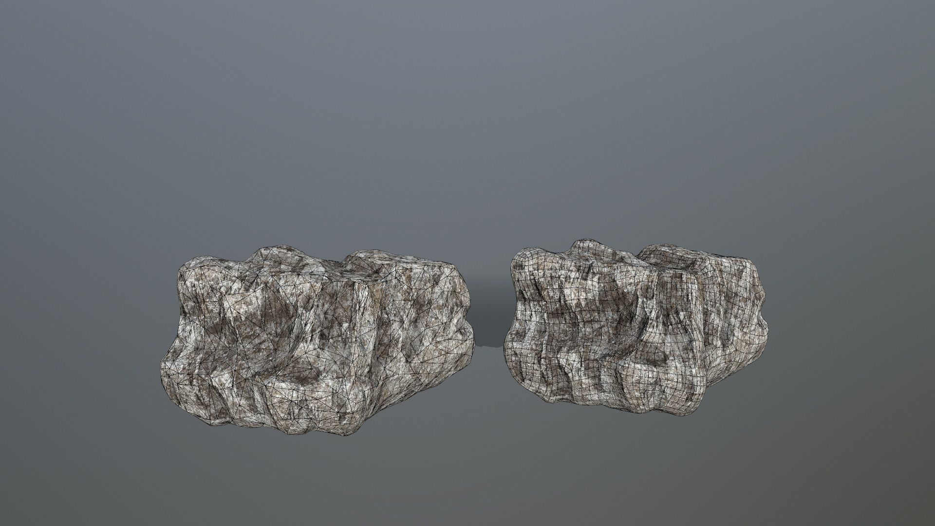 rocks rock Low-poly 3D model_21