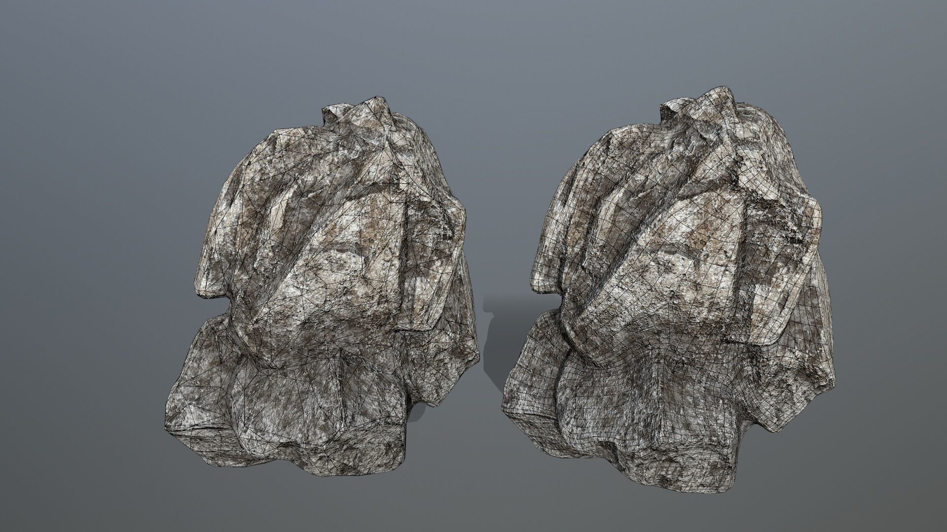 rocks rock Low-poly 3D model_28