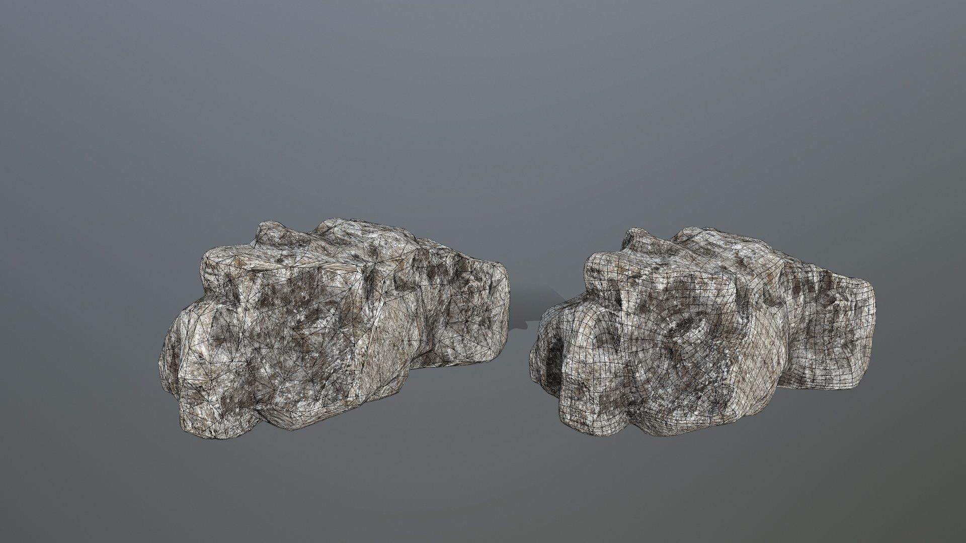 rocks rock Low-poly 3D model_20
