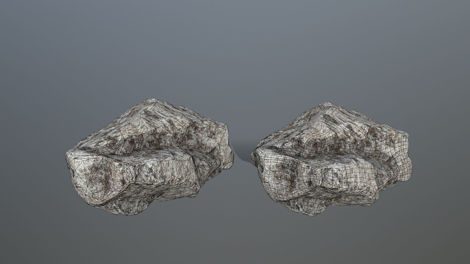 rocks rock Low-poly 3D model_19