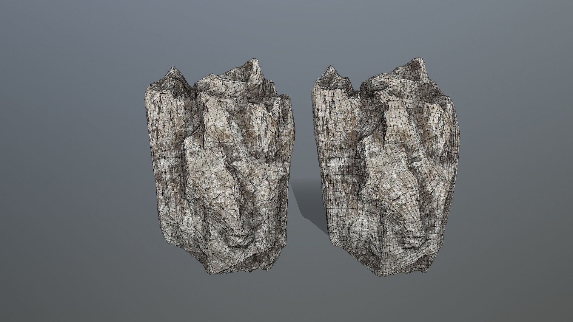 rocks rock Low-poly 3D model_30