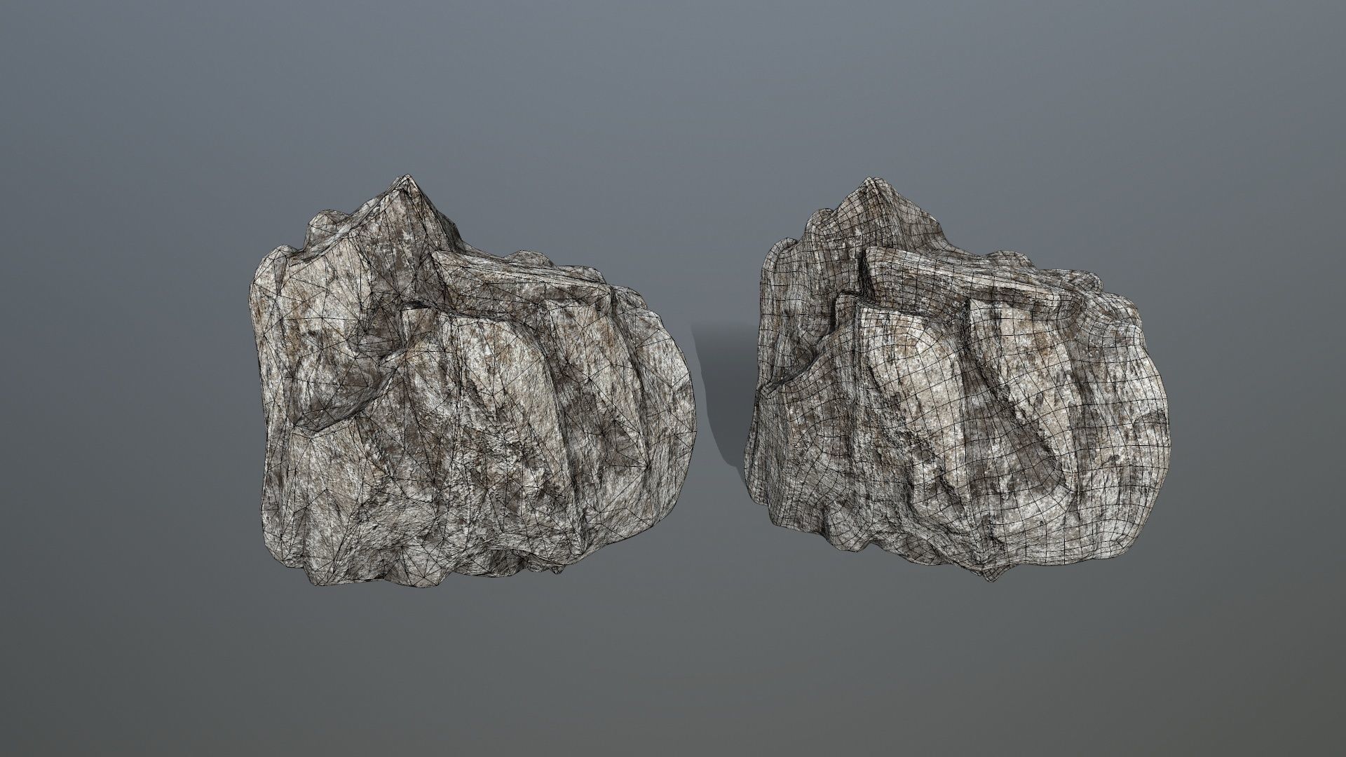 rocks rock Low-poly 3D model_25