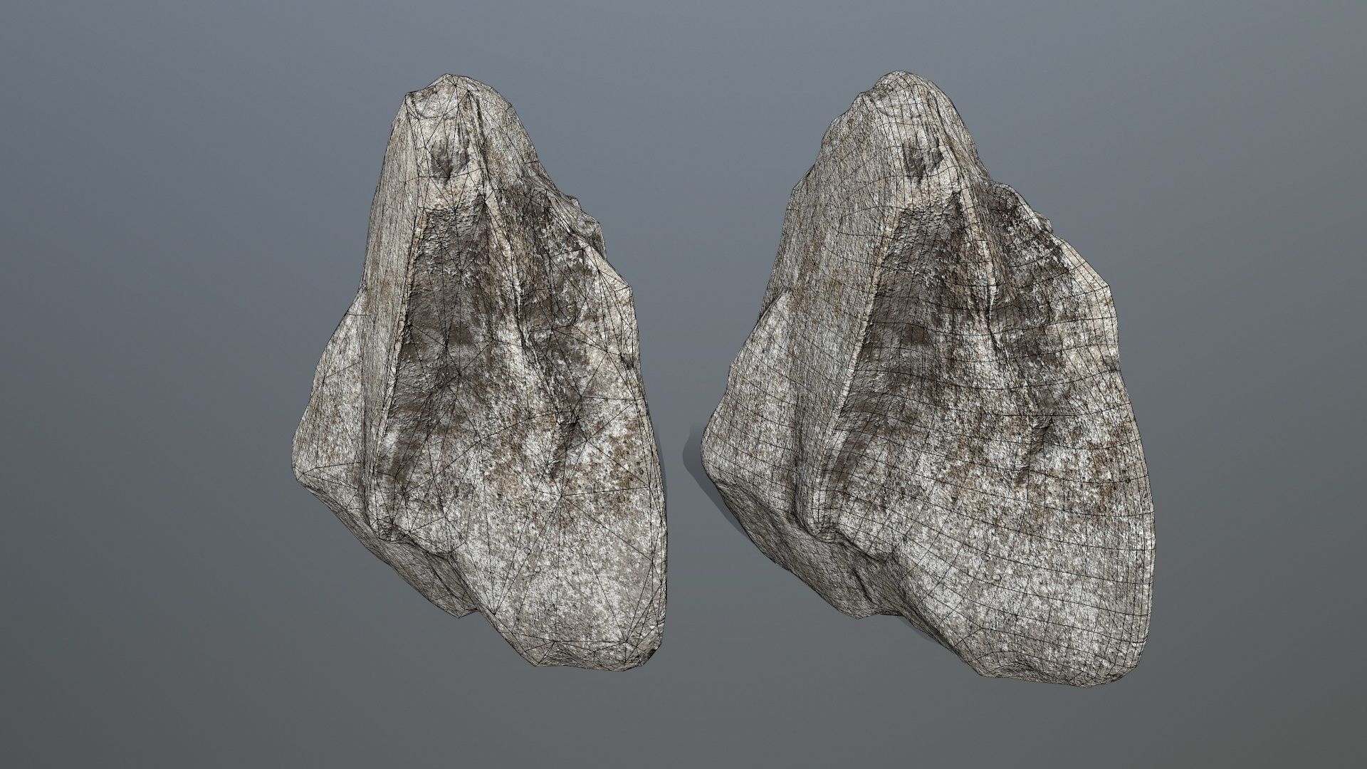 rocks rock Low-poly 3D model_27