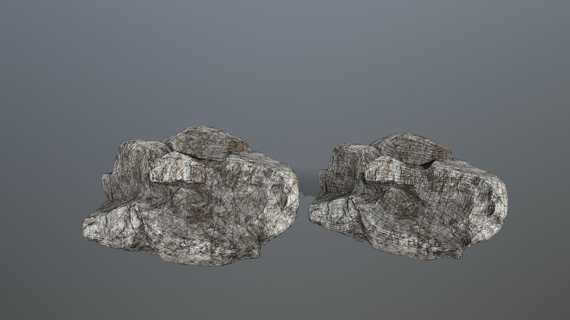 rocks rock Low-poly 3D model_18