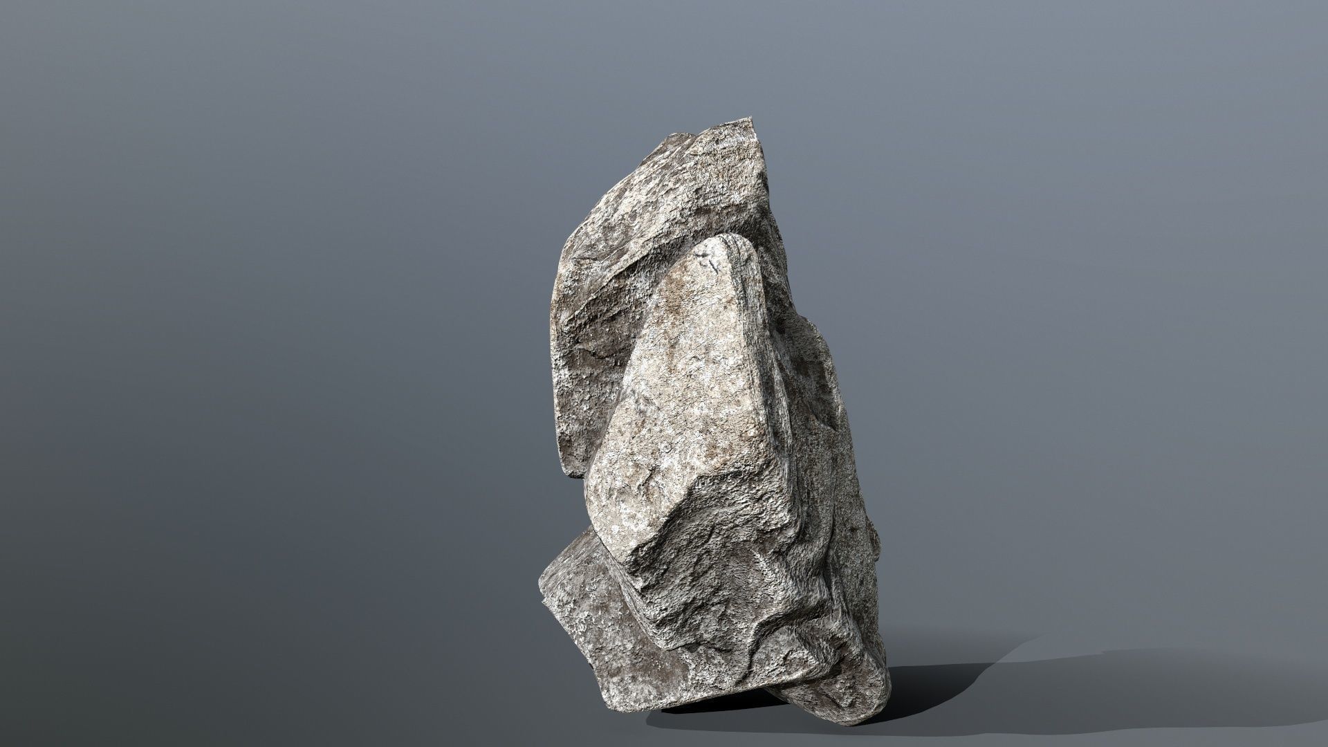 rocks rock Low-poly 3D model_1