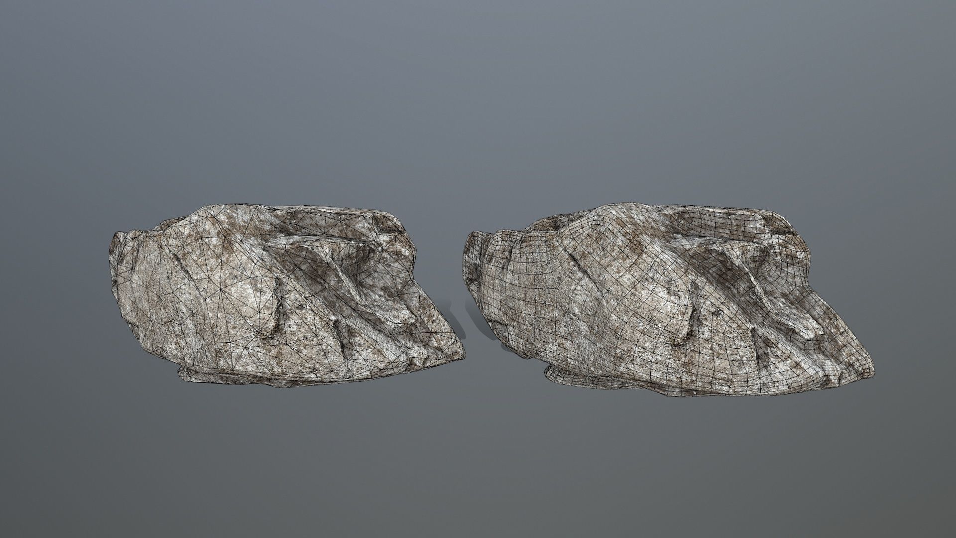 rocks rock Low-poly 3D model_29