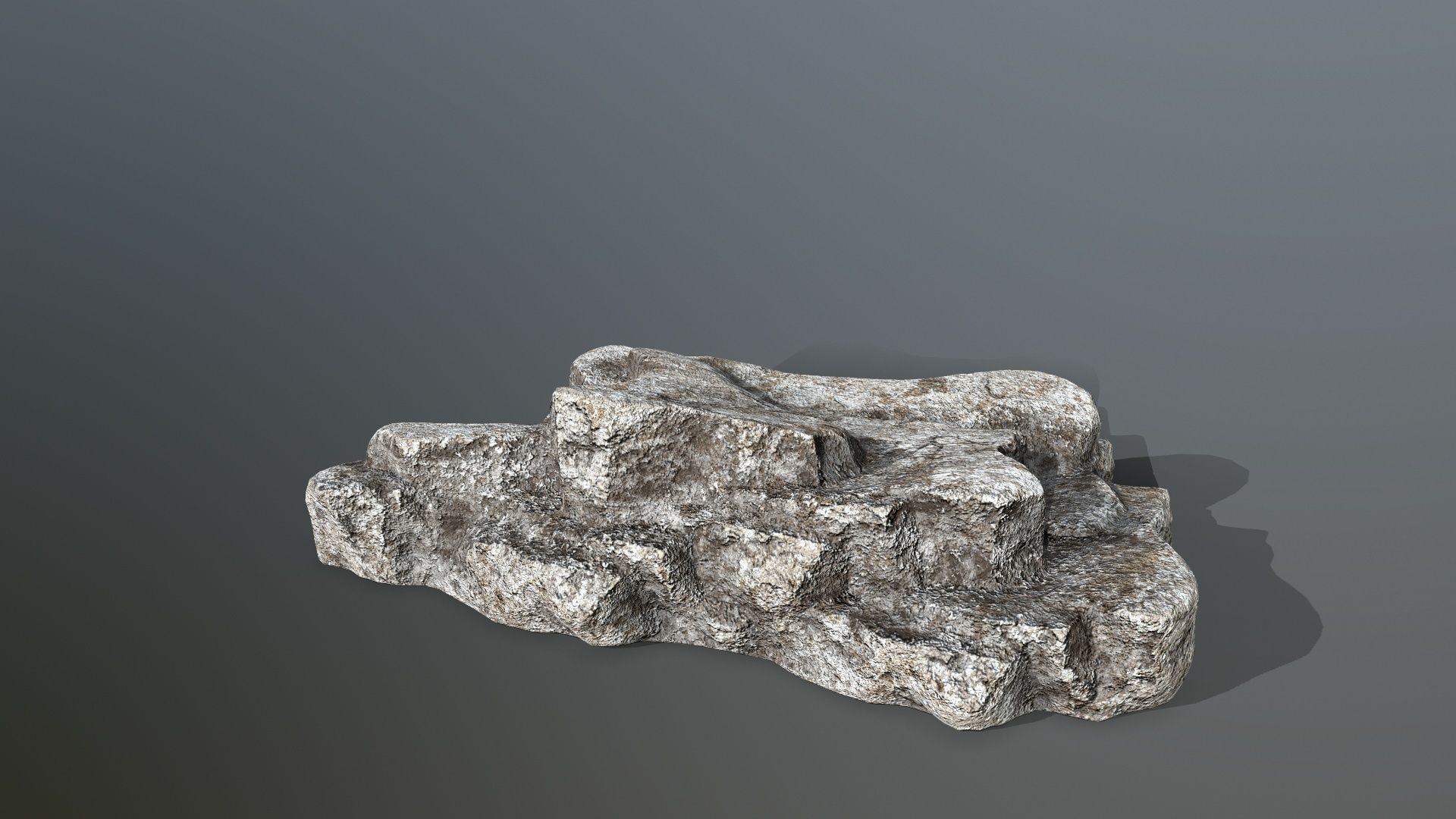rocks rock Low-poly 3D model_6