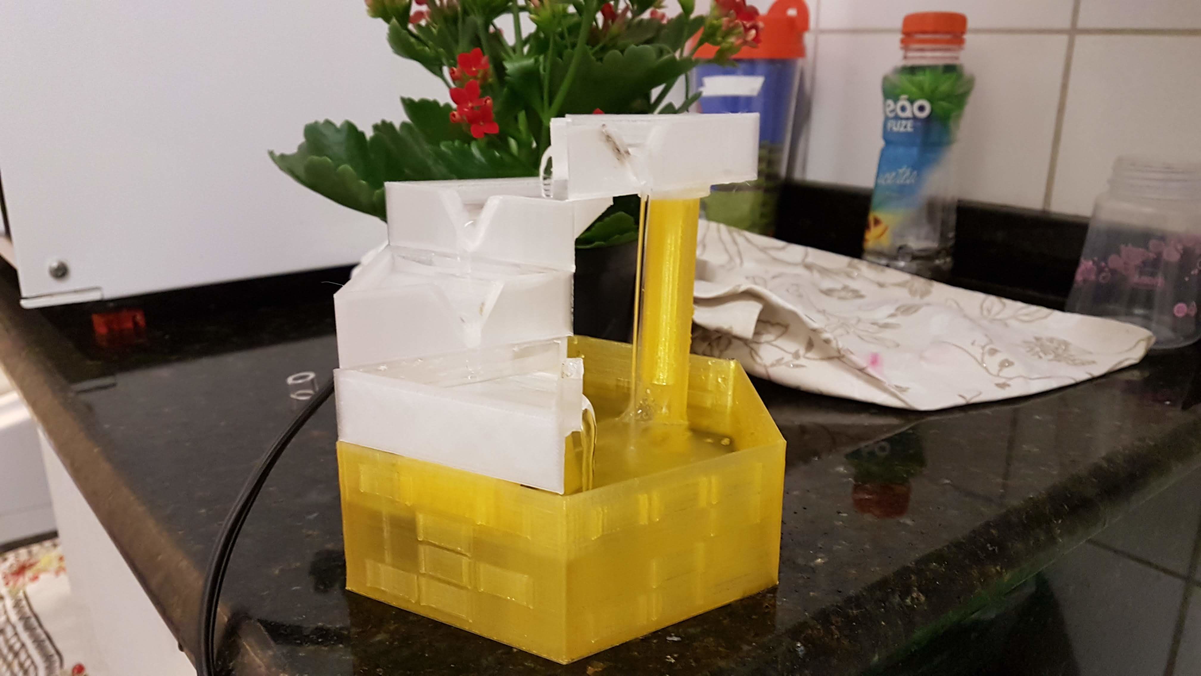 Waterfall Fountain 5 floors 3D print model_1