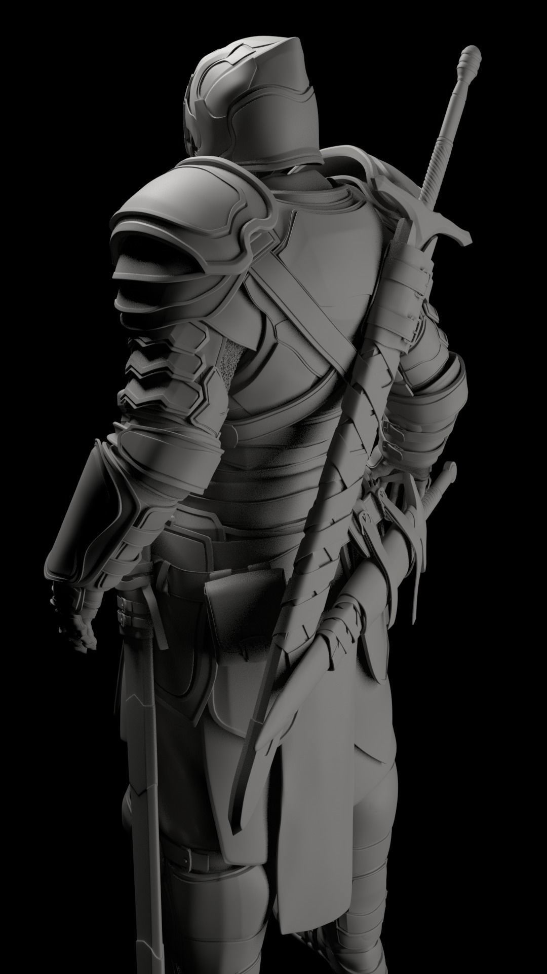 Knight in armor Free 3D model_4