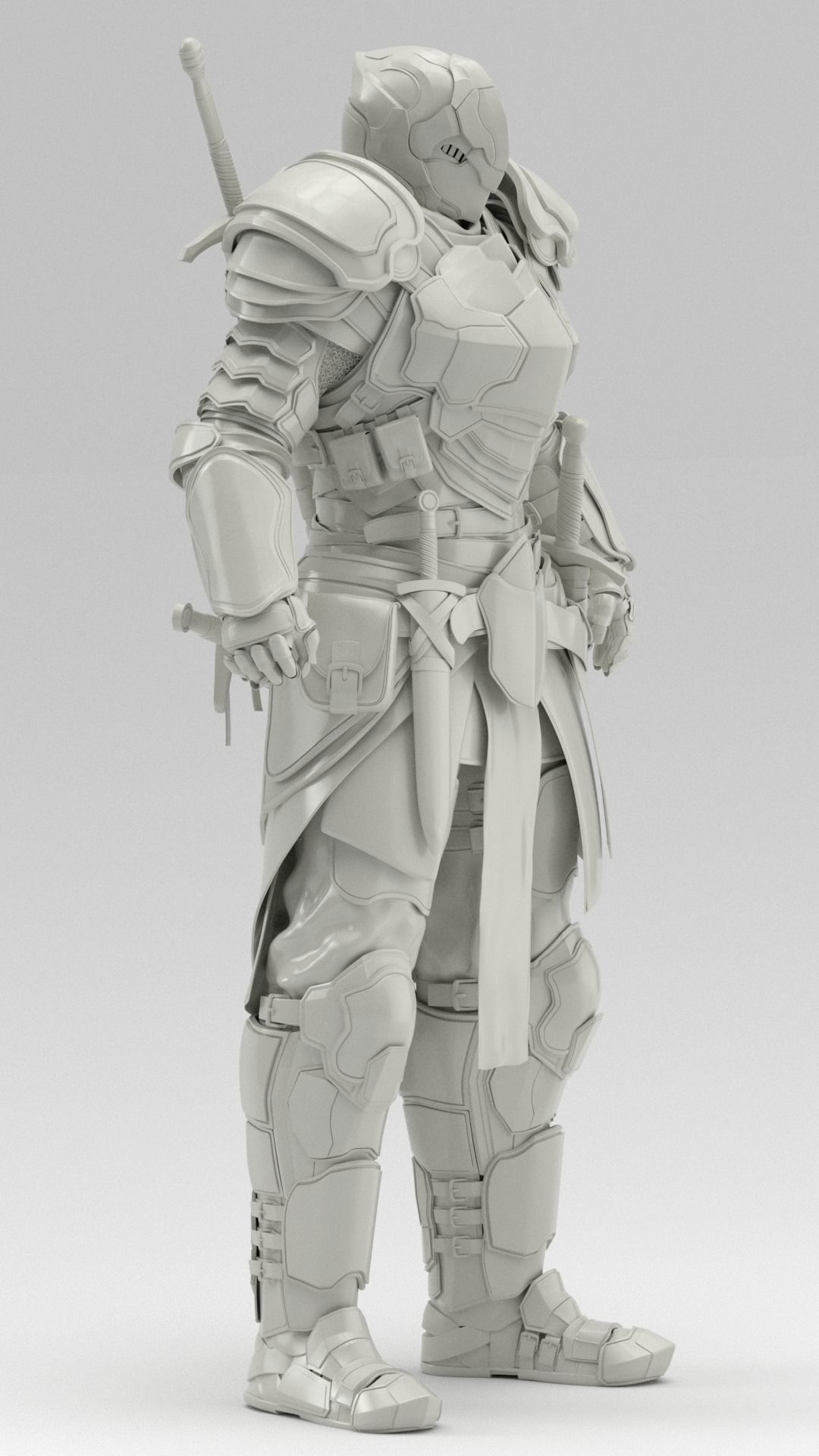 Knight in armor Free 3D model_18