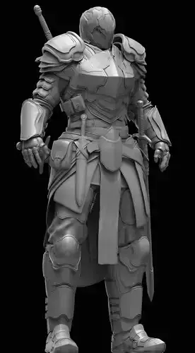 Knight in armor Free 3D model