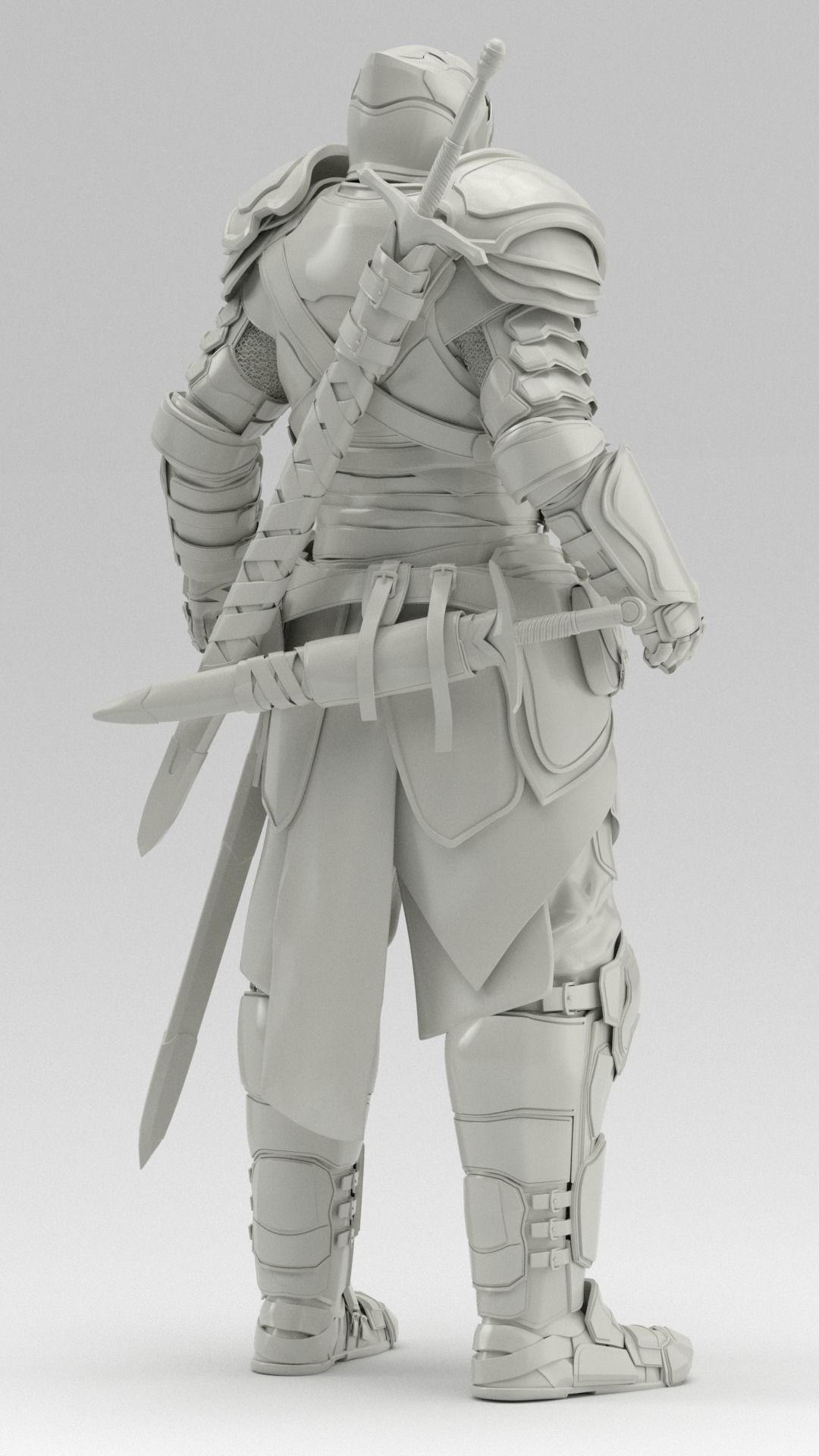 Knight in armor Free 3D model_9