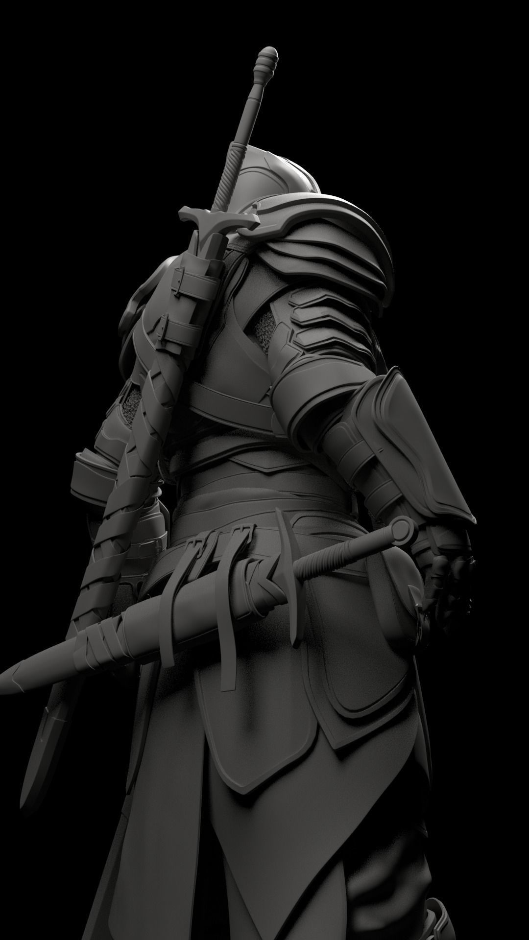 Knight in armor Free 3D model_5