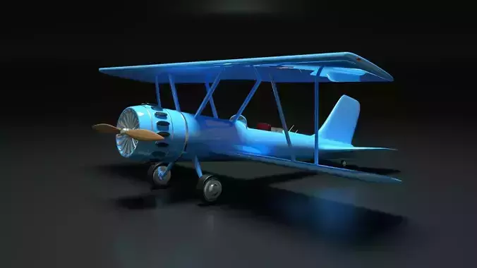 Biplane 3D model