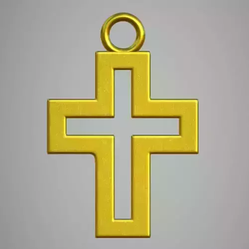 Pendant silver cross