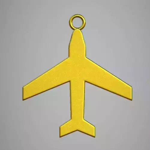 Pendant metal airplane charm