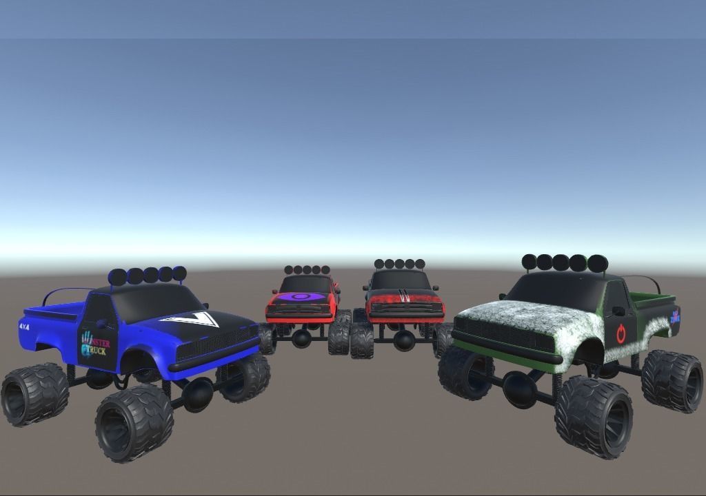  Low Poly Monster Turks pack-1 Low-poly 3D model_1